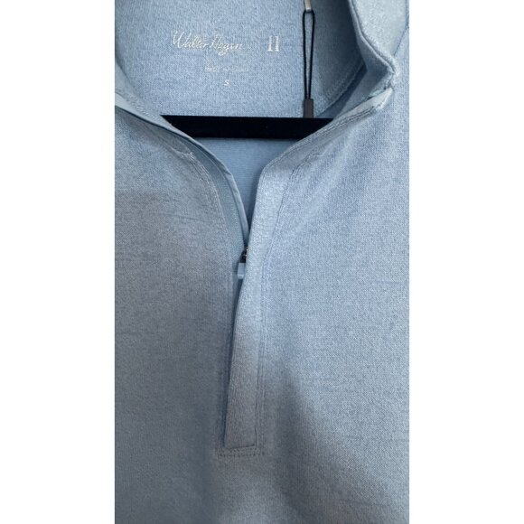 NWT Walter Hagen Small Mens Midweight 1/4 Zip Blue Heather Thermal Insulating - Picture 3 of 9